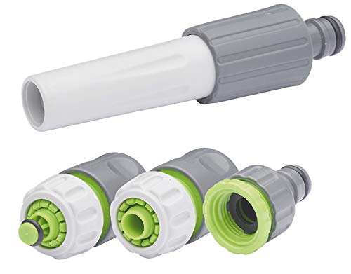 Kit de Riego Completo: Lanza + Conectores Ø15 + Cabeza de Grifo | Conexión Automática y Uso Inmediato | Ideal para Jardín, Huerto o Terraza | AROZ