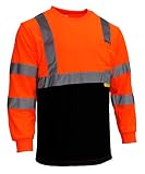 BFL8711;2 Class 3 Hi-Vis T Shirt with Moisture Wicking Mesh-(Lime/ Orange) Orange / 4X