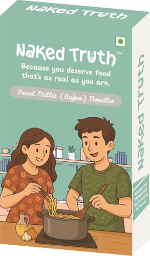 Image of Naked Truth Millet Noodles Combo Pack of 3 | No Maida Veg Hakka Noodles | High Fiber Healthy Noodles | Non-Fried Ready to Cook (Ragi + Foxtail Millet + Pearl Millet Noodles) | No MSG /Preservatives