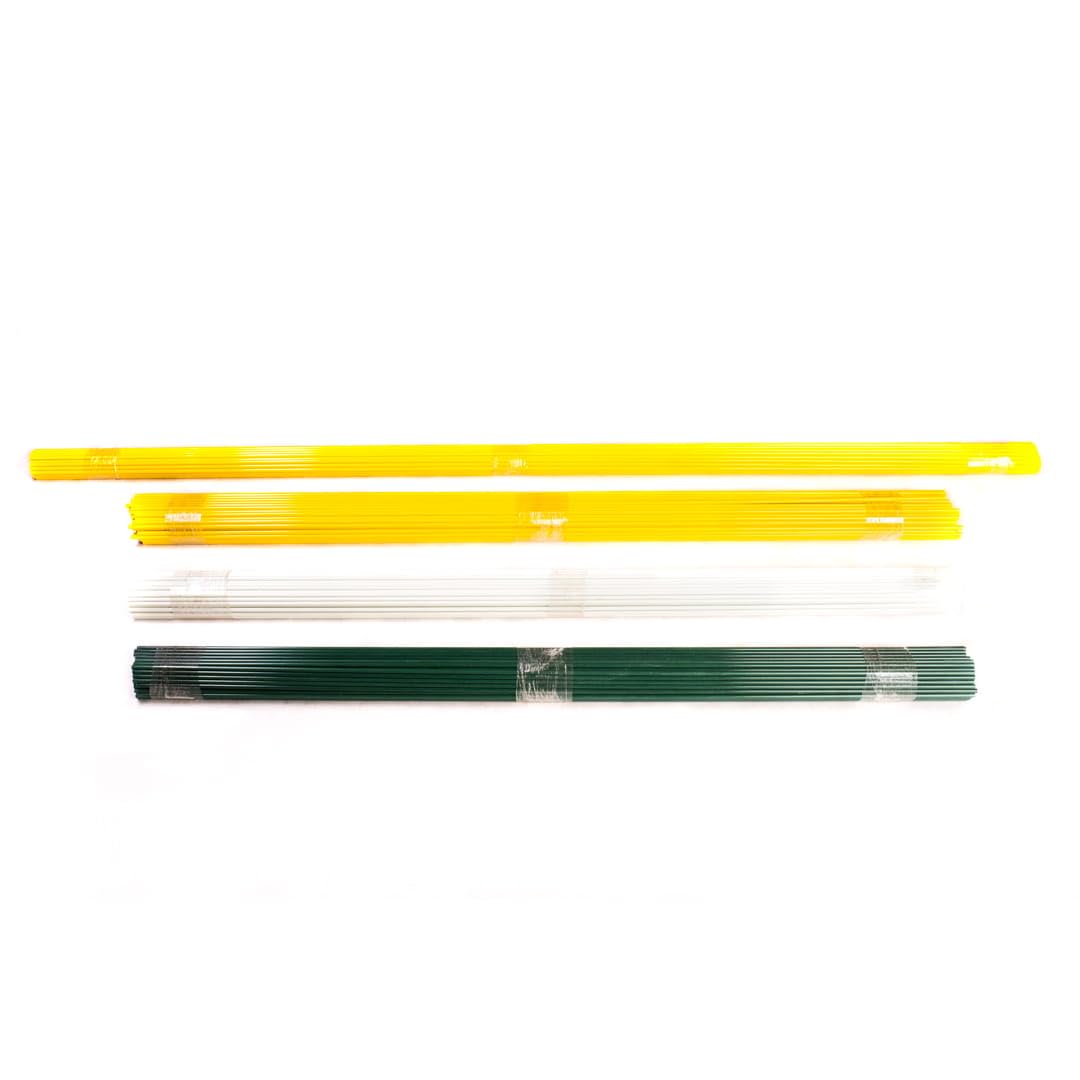 Fiberglasstäbe GRÜN - 140cm - 8mm - 50 Stück
