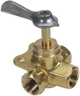 Moeller Fuel Tank Three-Way Valve (3/8", Brass) by Moeller Marine