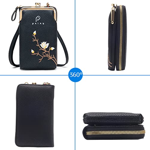PALAY Women's Small Cross-Body Phone Bag Stylish PU Leather Mobile Cell Phone Holder Pocket Purse Wallet Sling Bag Mini Shoulder Bags - Image 4