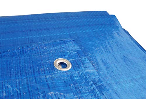 3m x 3m blue waterproof tarpaulin/builders tarp/garden dry cover up/weatherproof camping ground sheet/indoor dust cover