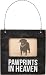Primitives by Kathy Pet Bereavement Vintage Wall Hanging Wooden Mini Photo Frame - Pawprints in Heaven