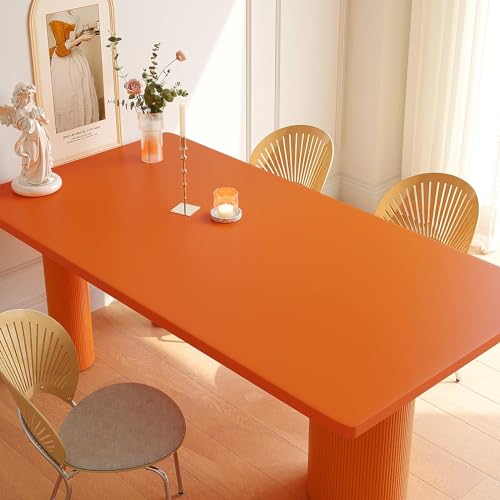 Image of Orange Solid Peel & Stick Vinyl Contact Paper - Self Adhesive Removable Wallpaper for Kitchen Cabinet, Furniture, Countertop - Waterproof 2 x 20 Feet