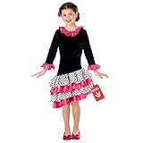 Fun Shack Disfraz Flamenca Niña, Vestido Flamenco Niña, Traje Flamenca, Disfraces para Carnaval y Halloween, L