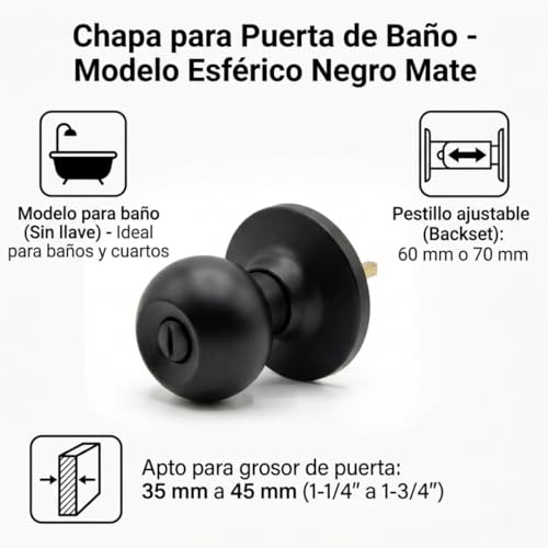 Perillas para puerta de madera 17 Imagen adicional