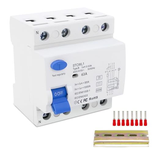 Disjoncteur Différentiel Type B 63A 3P+N 400V