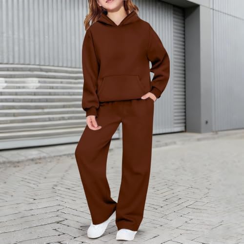 CSVBVSQ School Outfits For Girls 7-8,(Coffee_01,10-11 Years)