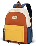 PROTAURI Kindergartenrucksack Jungen mit Brustgurt, Rucksack Kinder Reflektierend Wasserabweisend, Outdoor Kita Rucksack Ultraleicht Großes Fassungsvermögen für DIN A4 2-6 Jahre, 11.4L, Braun