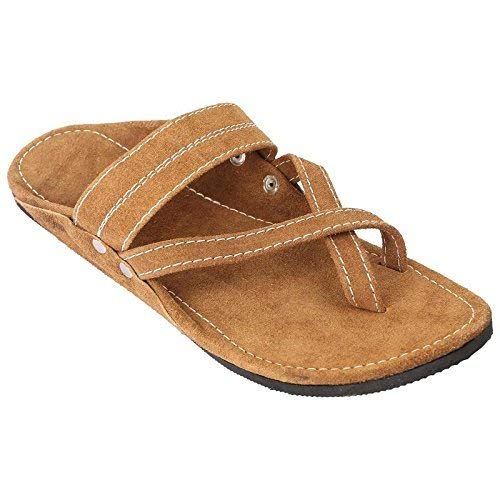 AR Eyewar Rajathani Ethnic Leather Sandal Slippers for Men and Boy- Camel Color (B0CKLBQPM8) Amazon Price History, Amazon Price Tracker