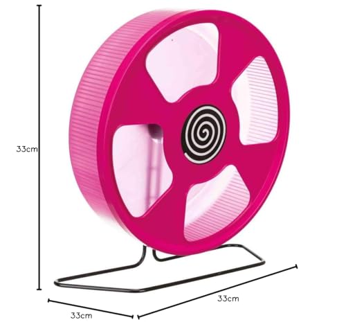 Roue d'exercice 33 cm pour éviter le mal de dos et les blessures de pattes