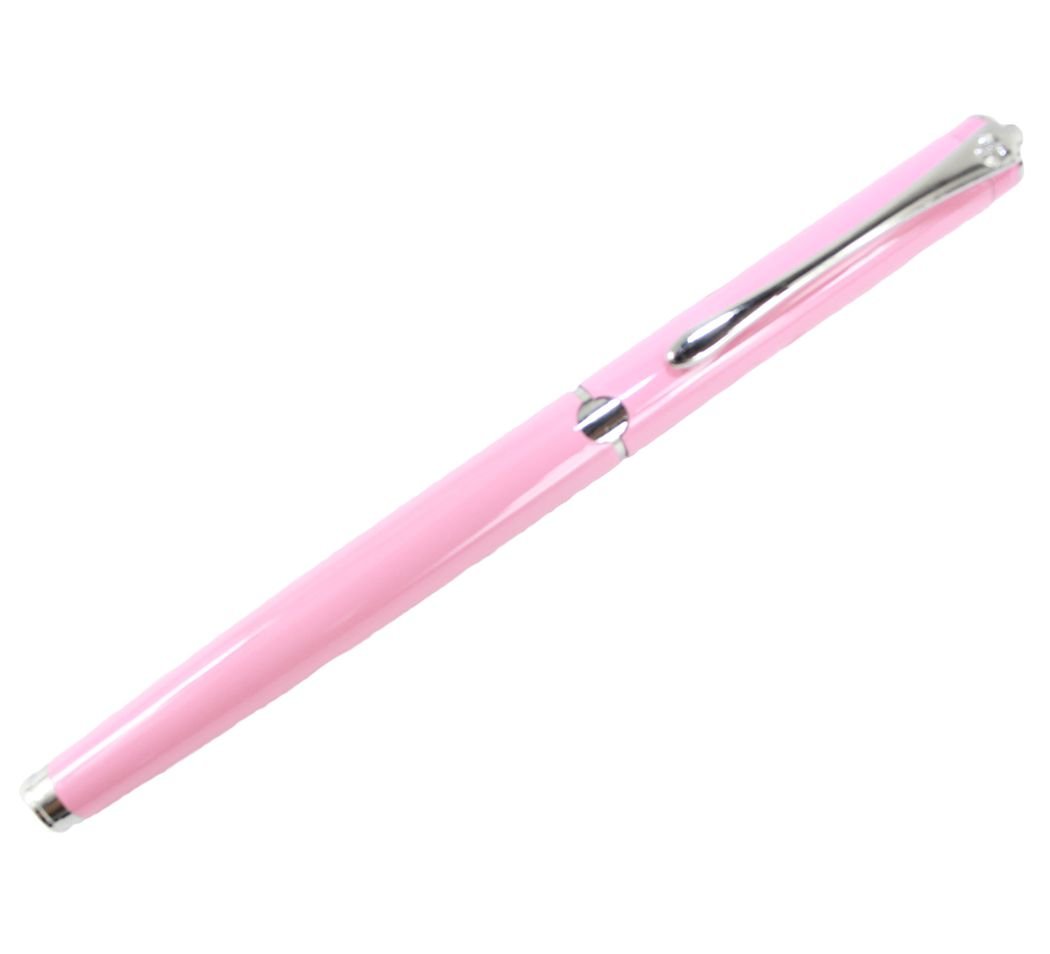 Gullor 010 Füllfederhalter Mit Silbernem Clip – Pink, Mit Feder Und Konverter