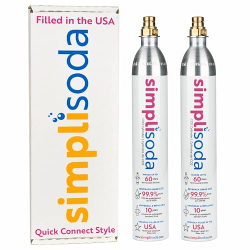 Simpli Soda 60L CO2 Canister Cylinders - Compatible with Quick