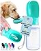 [Upgraded Bigger Capacity] MalsiPree Dog Water Bottle, Leak Proof Portable Puppy Water Dispenser with Drinking Feeder for Pets Outdoor Walking, Hiking, Travel, BPA Free Food Grade Plastic (19oz, Blue)
