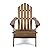 Christopher Knight Home Cara Outdoor Foldable Acacia Wood Adirondack Chair, Dark Brown Finish