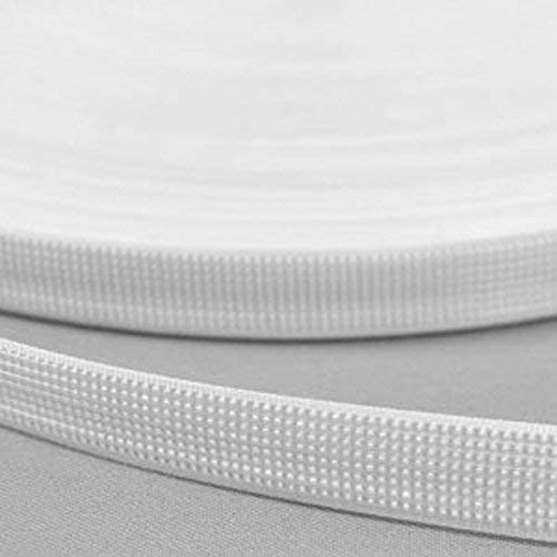 Jainsons Polyester Boning for Nursing Cover Cap Brass Corsets, Bridal Gowns, Lingerie, Swimwear with 20 Boning Caps Length-50 Yard (White, Width-6 MM)-image-2