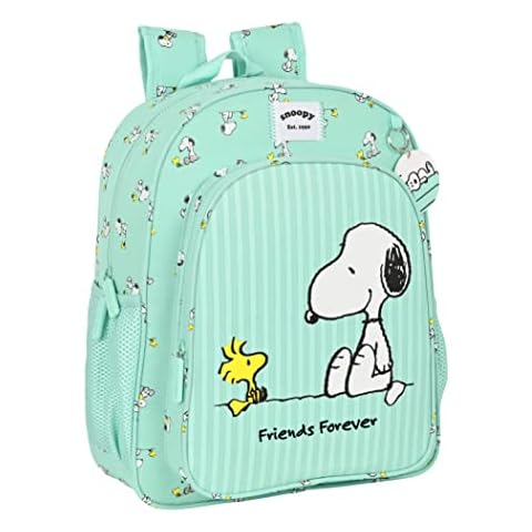Mochila Junior Adapt.Carro Snoopy "Friends Forever" de Safta Cover