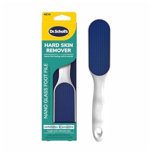 Dr. Scholl's Hard Skin Remover Nano Glass Foot File - Foot Callus Remover, Durable Foot Scrubber,...