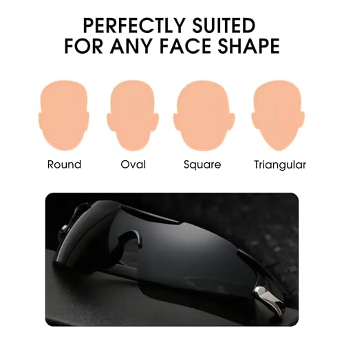 Men's UV400 Outdoor Sport Sunglasses – Lightweight, Durable & Fashionable Protection for Cycling, Running, Hiking & Adventure Activities – Premium Performance Glasses4