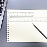 4Plastic Ruler Set Clear Transparent Straight Ruler 15cm/30cm 6inch 12inch Measuring (4) - Image 7