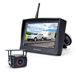 Wireless Backup Camera for Truck, Pickup & Small RV, 4.3 Inch HD Monitor, 2.4GHz Digital Wireless Rear View Camera System, 328FT Stable Signal, IP69K Waterproof, Easy DIY Installation, 170° Wide Angle