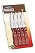 Tramontina 29899/150 - Juego de cuchillos para carne, color rojo (4 piezas)