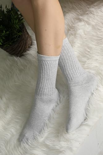 AWS/American Made Solid Cotton Cushion Crew Socks for Men Breathable Athletic Sport Socks2