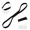 Chiluxendo 10 Pièces Bandeau Cheveux Sport Antidérapants, Élastique Cheveux Serre Tete Homme, Bandeaux Élastiques de Sport, Headband pour Jogging Football Faire Yoga Exercice Femmes et Hommes (Noir) #2