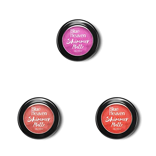 Image of Blue Heaven Diamond Blush On, 501 Dark Pink, 7g + Diamond Blush On, 502 Copper, 7g + Diamond Blush On, 503 Peach, 7g