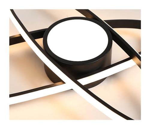 Plafonniers modernes lampe à LED avec fixation en surface noire