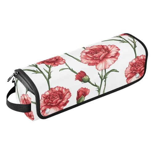 Bolso de viaje para herramientas de cabello con base resistente al calor y cierre magnético para planchas y rizadores