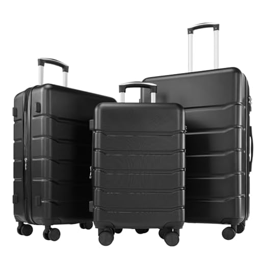 Sweetcrispy Lightweight Expandable Suitcase Set