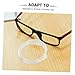 KALLORY 15pcs Eyeglass Ear Grips - Heat Shrink Sleeves for Comfort and Fit Eyewear Padding for Glasses Temple Tips Included