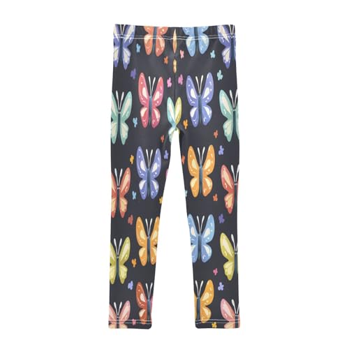 Toddler Girls Leggings Printed Yoga Pants Leggings Purple Blue Butterfly for Kids2