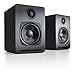 Produktbild Audioengine A1 Lautsprecher-System | aptX Bluetooth-Stereo-Lautsprecher | Regallautsprecher Paar, Schreibtisch Lautsprecher | Kabel & drahtlos | AUX für PC, Plattenspieler, TV, Subwoofer (Grau)
