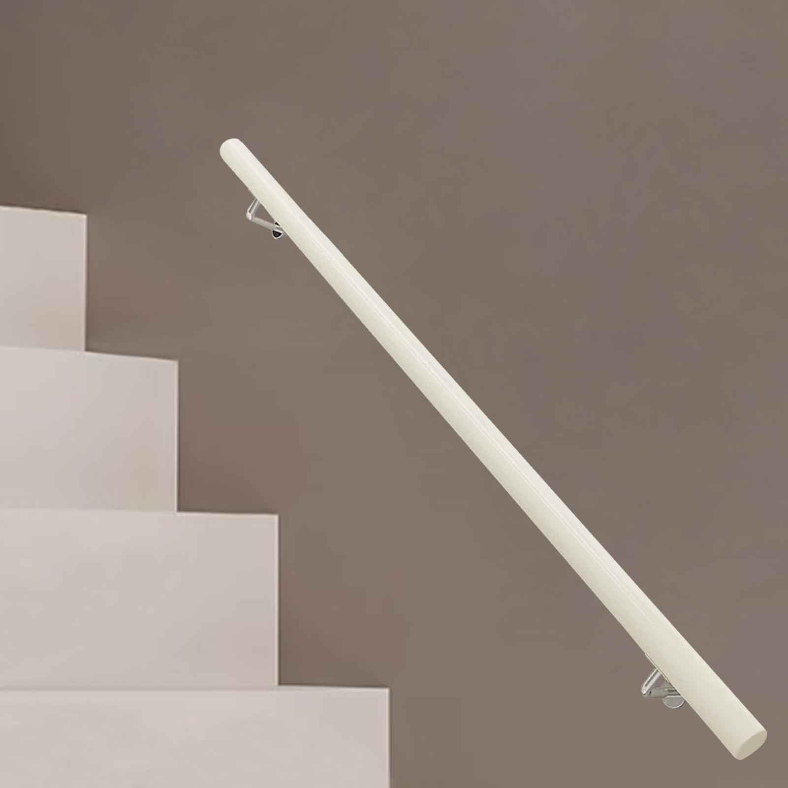 Escalier rond en bois blanc de qualité supérieure pour mur design