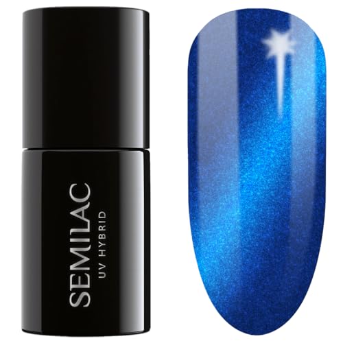 Semilac Esmalte de uñas UV Hybrid 466 Blue Silk Pijamas 7 ml