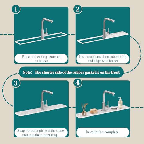 Tapis de robinet en diatomite pour éviter l'accumulation d'eau - 6