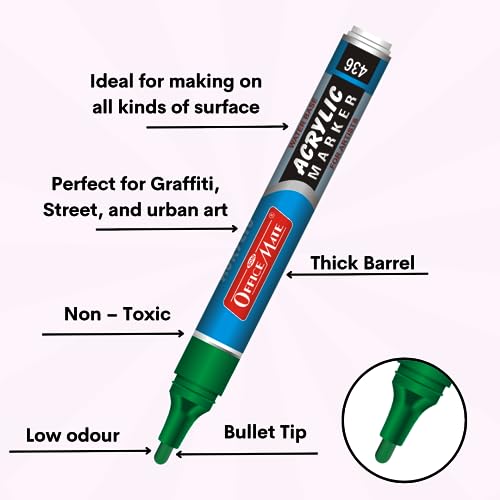 Image of Soni Officemate Liquid Whiteboard Markers | Pack of 10 (Mix) Easy Wipe, Smooth Writing | Long-Lasting, Low Odor Ink | Eco-Friendly & Cost-Effective