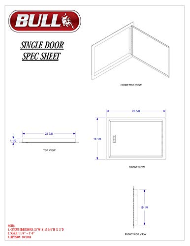 Puerta de acero inoxidable con clave para cocinas de exterior y barbacoas 3