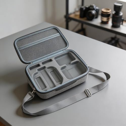 Bolsa para DJI Neo 2 impermeable con correa de hombro ajustable gris 4