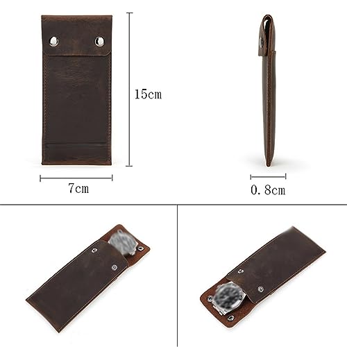 Étui de protection montre en cuir véritable universel chic