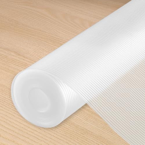 NICLY 30x500cm Revestimiento para Estantes y Gabinetes de Cocina, Forro Protector No Adhesivo Multifuncional para Cajones y Repisas, Impermeable, Antideslizante y Cortable (Rayas)