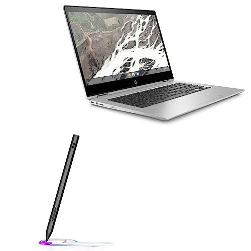 BoxWave Stylus Pen Compatible with HP Chromebook x360 14 G1 - DynaScript USI Active Stylus, Electronic USI Stylus with Ultra Fine Tip - Jet Black