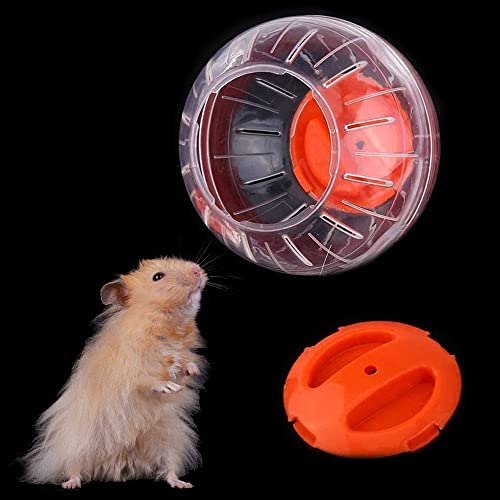 WEIWUXIAN Hamster Laufkugel, 4.7 Zoll Übungsball für Kleine Tiere, Ratten, Rennmäuse - Joggingball Rolle Kugel (Orangen)