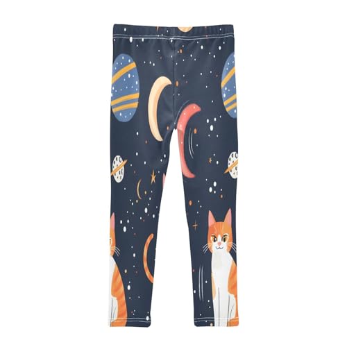 Bolaz Toddler Girls Leggings Printed Yoga Pants Leggings Space Cats for Kids2