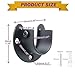 Alise 1-Inch Dia Shower Closet Rod Set Holder Flange Socket Bracket Supports,Stainless Steel Matte Black 4 Pcs