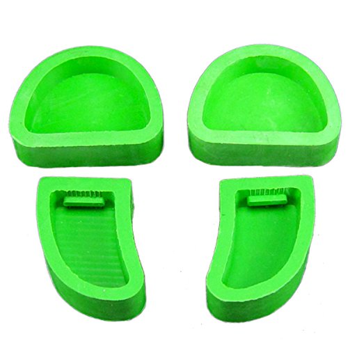 airgoesinBase Molds, 4pcs/1Set Dental Lab Plaster Model Base Molds