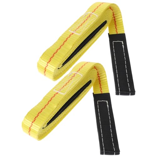 Mikinona 2 Piezas Eslingas de Elevación Planas de Correas Resistentes para Mover Muebles y Cargas Pesadas Multifuncionales Seguras y Duraderas para Elevación y Transporte